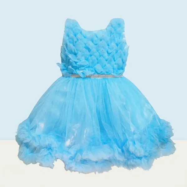 Light_Sky_Blue_Sparkle_Net_Fabric,_Inner_Material_Cotton_Dress_For_Girls