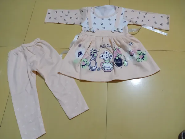 Soft_Peach_Cotton_Dress_For_Girls
