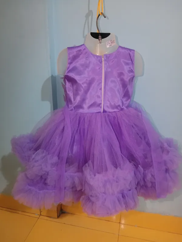 Violet_Sparkle_Net_Fabric,_Inner_Material_Cotton_Dress_For_Girls