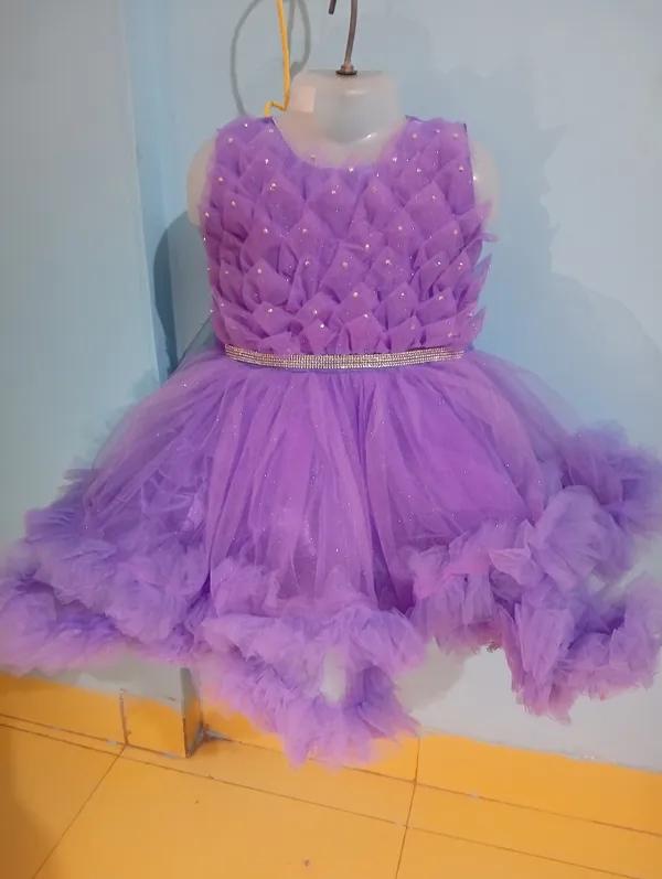 Violet_Sparkle_Net_Fabric,_Inner_Material_Cotton_Dress_For_Girls