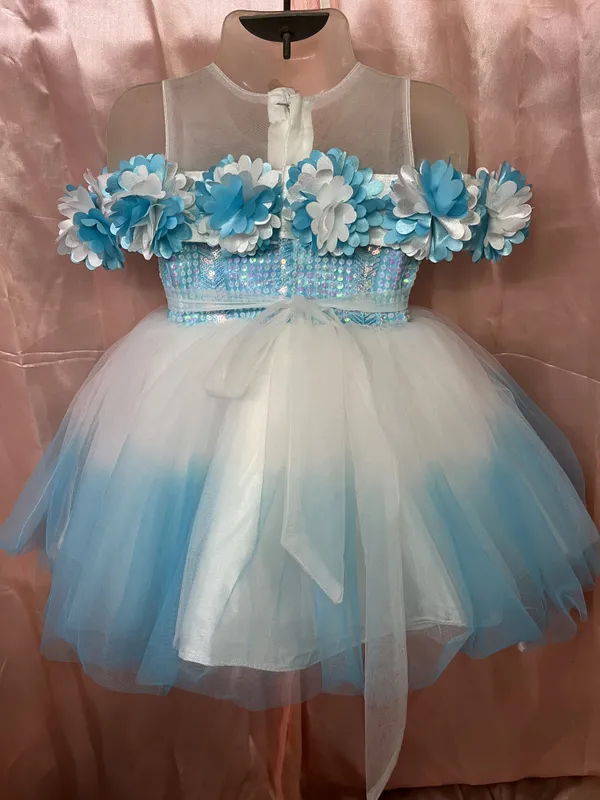 Light_Blue_Outer_Synthetic,_Inner_Cotton_Dress_For_Girls