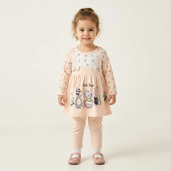 Soft_Peach_Cotton_Dress_For_Girls