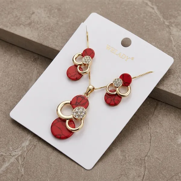 Gold_Red_Stone_Floral_Pendant_Necklace_And_Earrings_Set_For_Women