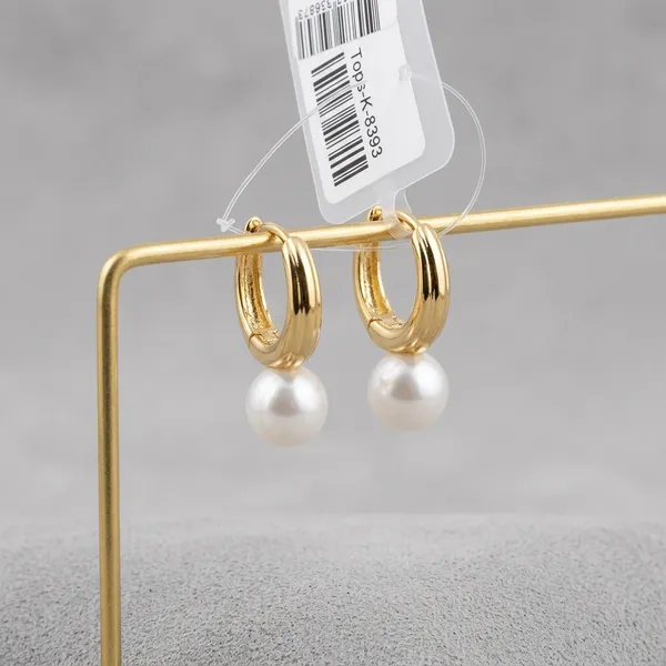 Gold_Pearl_Drop_D_Initial_Stud_Earrings_For_Women
