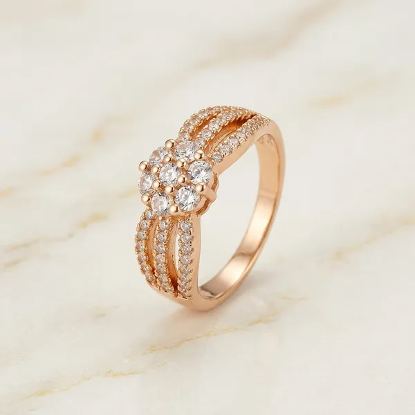 Gold_Stainless_Steel_Crystal_Cluster_Ring_For_Women