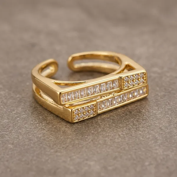 Gold_American_Diamond_Cubic_Zirconia_Adjustable_Ring_For_Women
