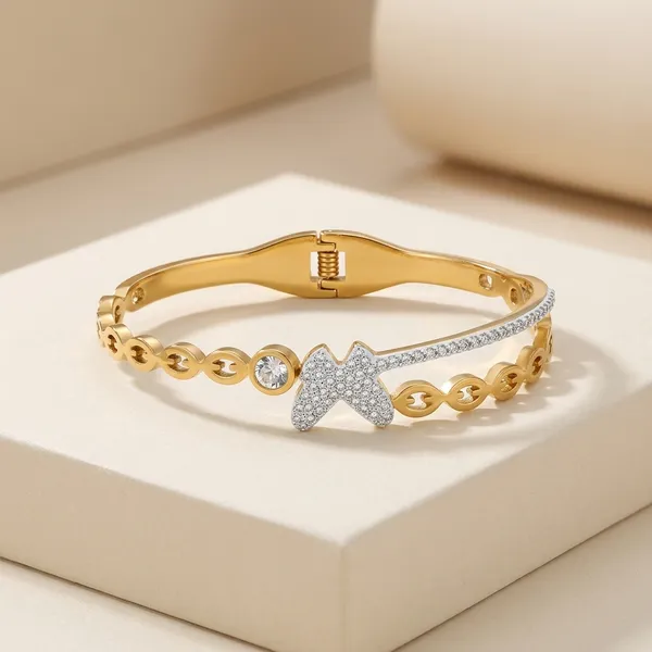 Gold_Cz_Butterfly_Charm_Bracelet_For_Women
