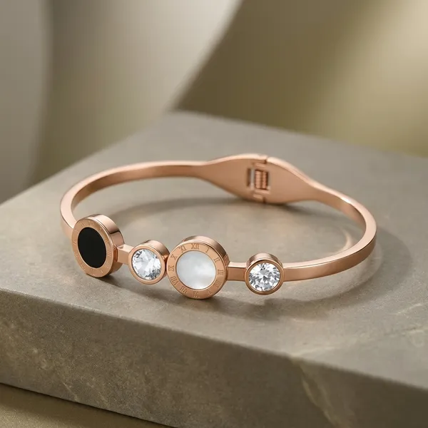 Rose_Gold_Black_White_Stone_Open_Cuff_Bracelet_For_Women