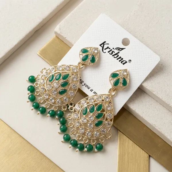 Green_Gold_Stainless_Steel_Stone_Studded_Jhumka_Earrings_For_Women