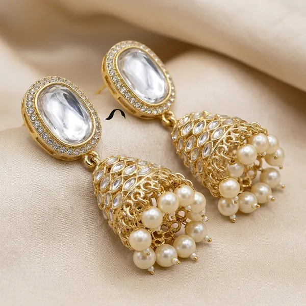 Rose_Gold_Stainless_Steel_Kundan_Pearl_Drop_Earrings_For_Women