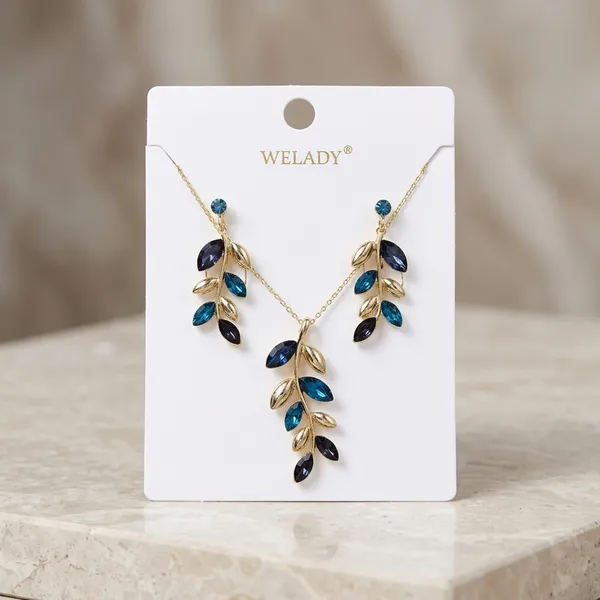 Gold_Blue_Crystal_Leaf_Necklace_And_Earrings_Set_For_Women