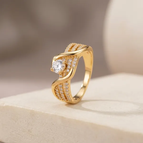 Gold_American_Diamond_Twisted_Band_Crystal_Stone_Ring_For_Women