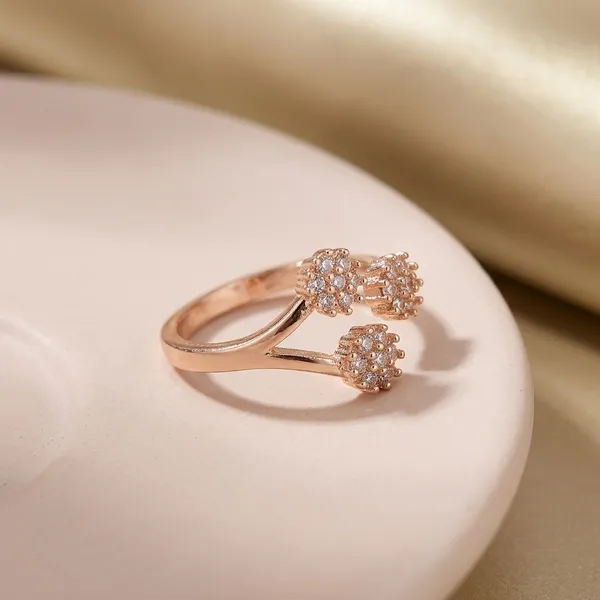 Rose_Gold_Floral_Cluster_Adjustable_Ring_For_Women