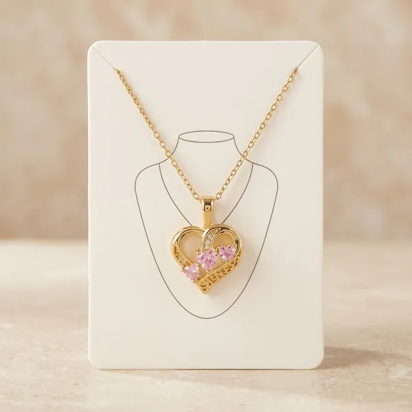 Gold_Pink_Anti_Tarnish_Heart_Pendant_Pink_Stone_Necklace_For_Women