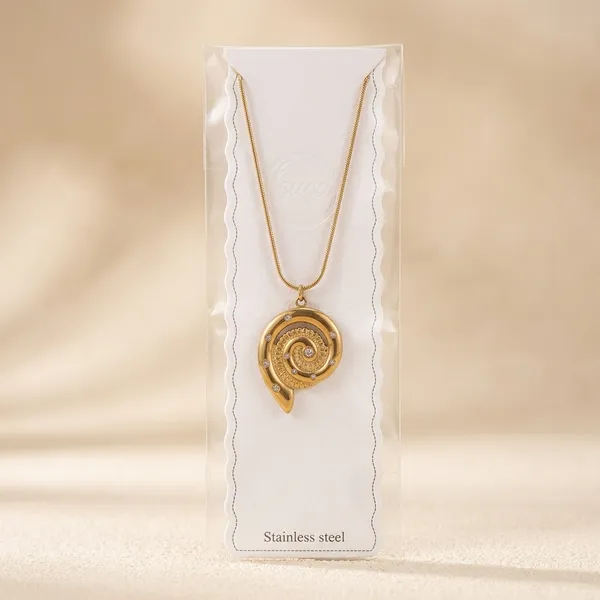 Gold_Anti_Tarnish_Spiral_Shell_Crystal_Pendant_Necklace_For_Women