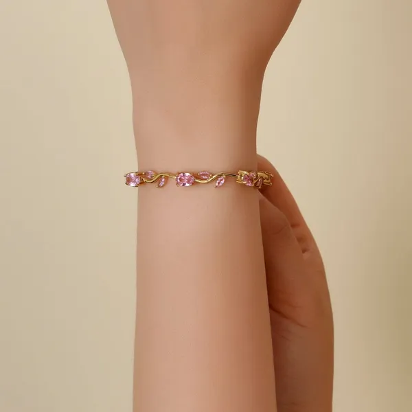 ELEGANT_PINK_TONE_TULIP_BRACELET