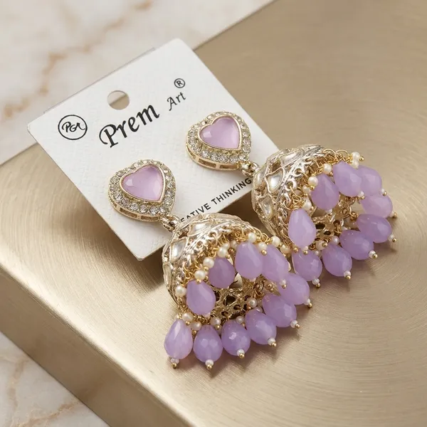 Gold_Purple_Stainless_Steel_Crown_Charm_Crystal_Stone_Earrings_For_Women
