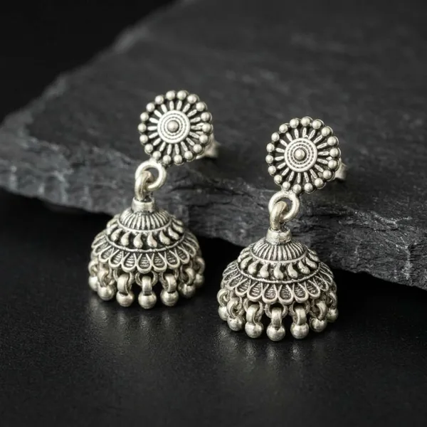 Silver_Sterling_925_Rhodium_Plated_Jhumka_For_Women