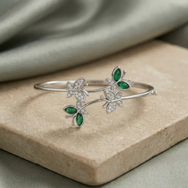Silver_Sterling_Butterfly_Kada_For_Women