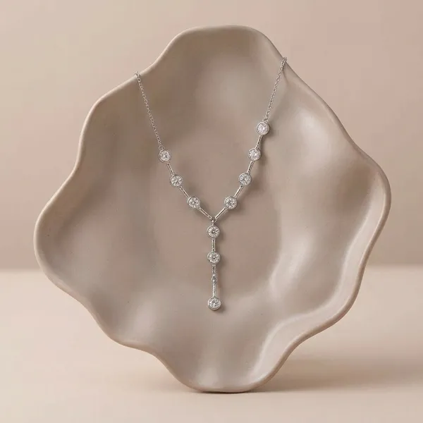 Silver_Sterling_Cubic_Zirconia_Y_Drop_Necklace_For_Women