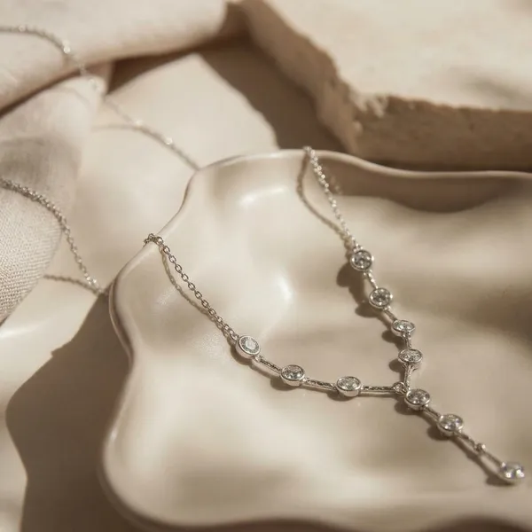 Silver_Sterling_Cubic_Zirconia_Y_Drop_Necklace_For_Women