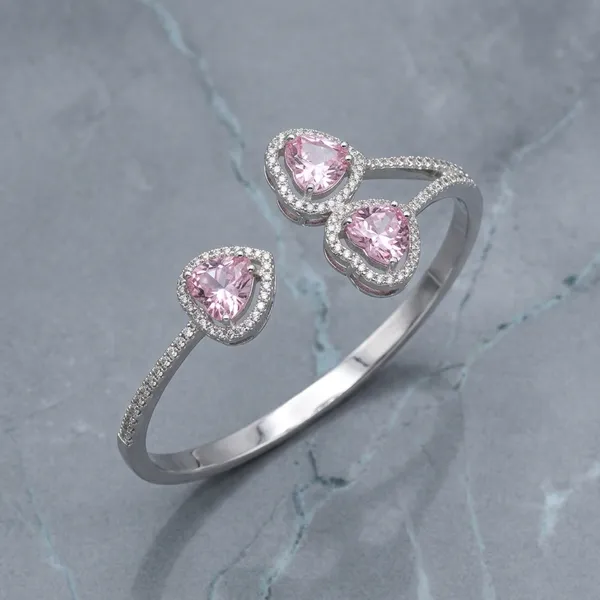 Pink_Silver_Sterling_Trinity_Heart_Stone_Kada_For_Women