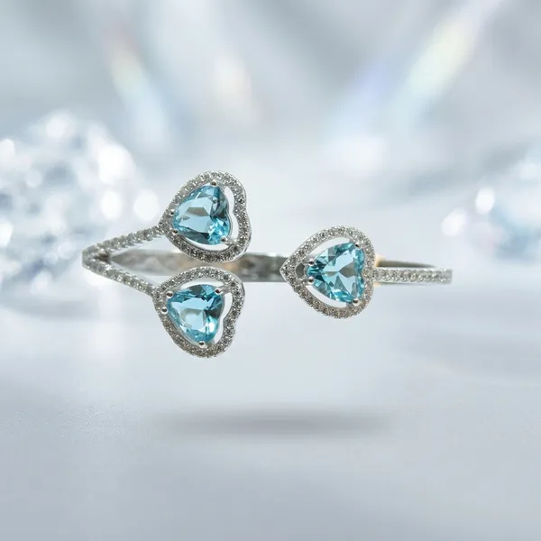 Blue_Sterling_Trinity_Heart_Stone_Kada_For_Women