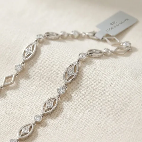 Silver_Sterling_Cz_Lyra_Bracelet_For_Women