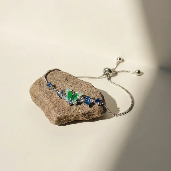 Silver_Sterling_Butterfly_Cz_Adjustable_Bracelet_For_Women