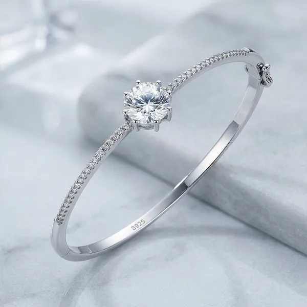 Silver_Sterling_Camellia_Floral_Cz_Kada_For_Women