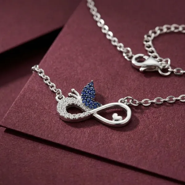 Silver_Sterling_Butterfly_Infinity_Cz_Pendant_For_Women