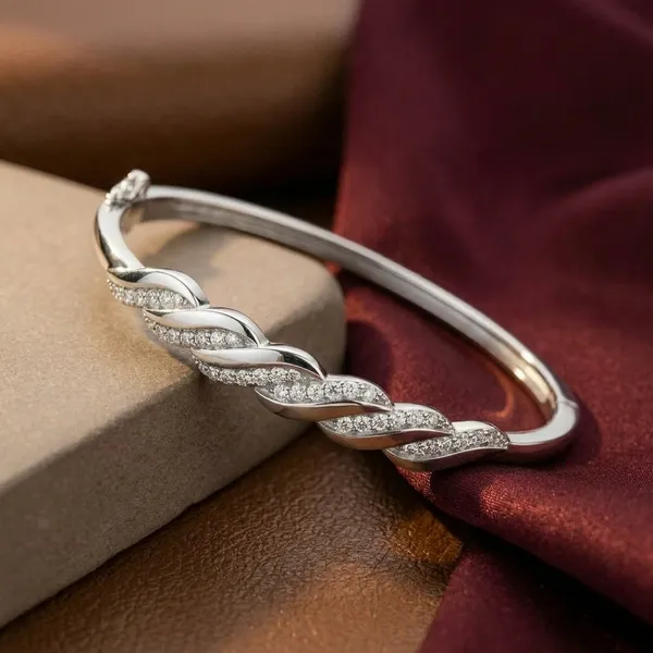 Silver_Sterling_Twist_Infinity_Cz_Kada_For_Women