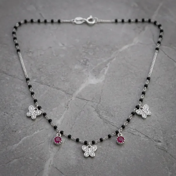Silver_&_Black_Sterling_Butterfly_Charm_Mangalsutra_For_Women