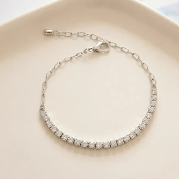 Silver_Sterling_Split_Symmetry_Tennis_Bracelet_For_Women