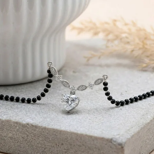 Silver_Black_Stainless_Steel_Heart_Mangalsutra_For_Women