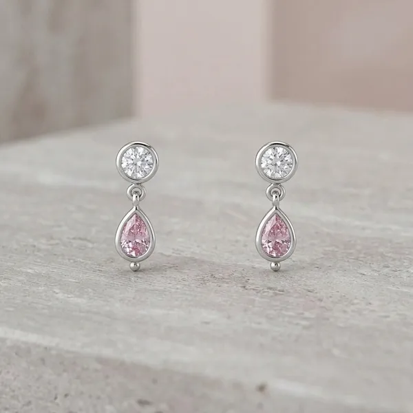 Pink_Sterling_Silver_Stud_Earrings_For_Women