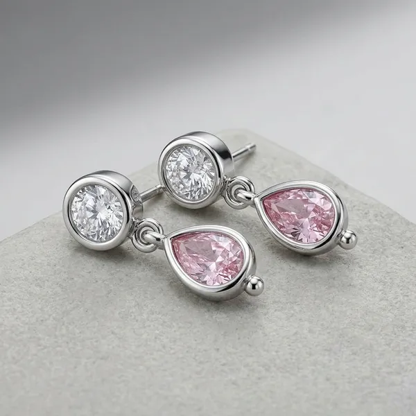 Pink_Sterling_Silver_Stud_Earrings_For_Women