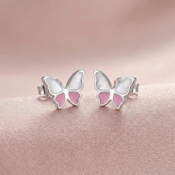 Silver_Pink_Sterling_Glasswing_Earrings_For_Women