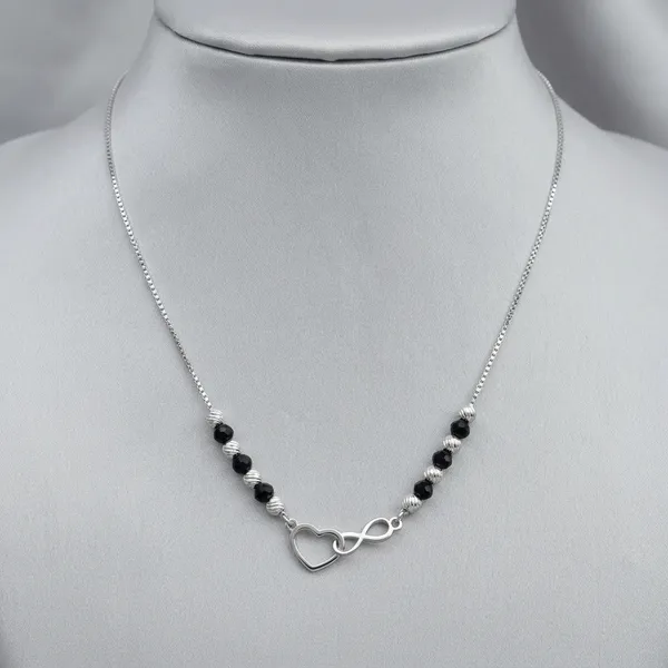 Silver_Black_Stainless_Steel_Infinity_Heart_Mangalsutra_For_Women