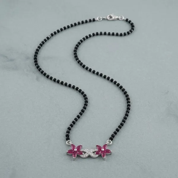 Silver_Black_Sterling_Infinity_Bloom_Mangalsutra_For_Women