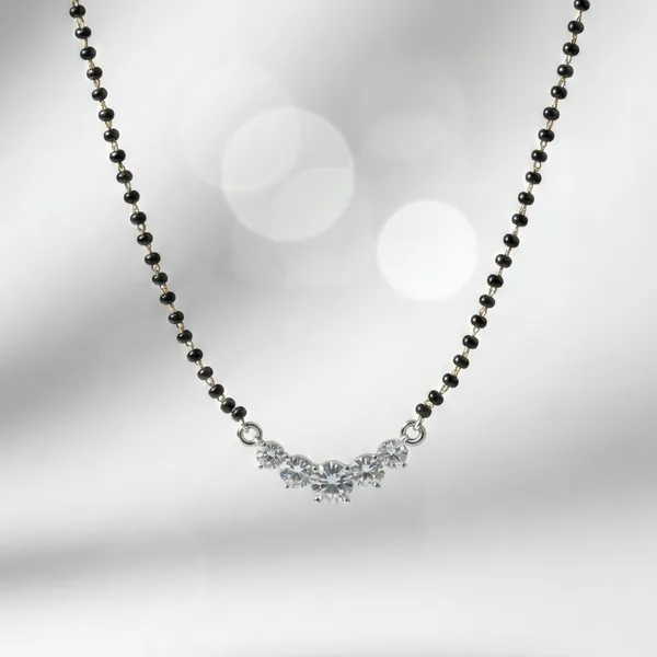 Silver_&_Black_Sterling_Solitaire_Mangalsutra_For_Women