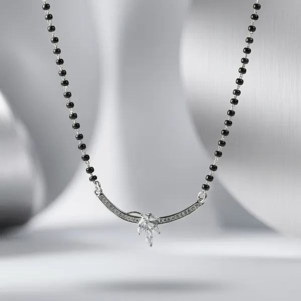 Silver_Black_Sterling_Tulsi_Mangalsutra_For_Women
