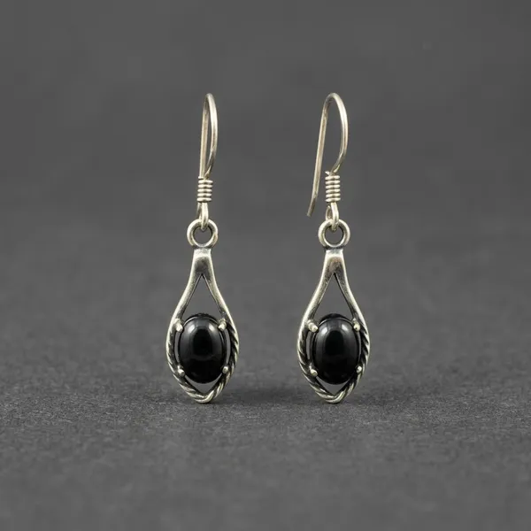 Silver_Black_Sterling_Kaali_Rani_Earrings_For_Women