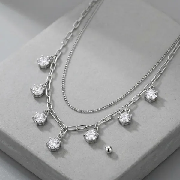 Silver_Sterling_Celestial_Layered_Link_Chain_For_Women