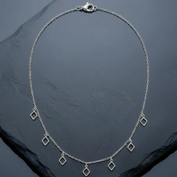 Silver_Sterling_Rhombus_Rhythm_Pendant_Necklace_For_Women