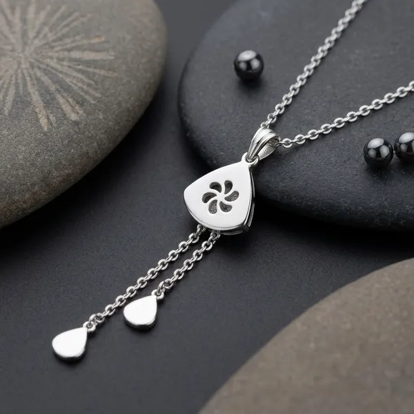 Silver_Sterling_Mandala_Drop_Pendant_For_Women