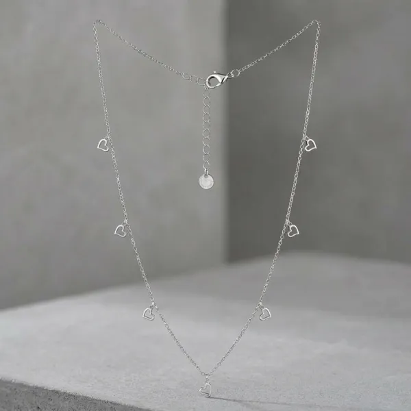 Silver_Sterling_Whispering_Hearts_Station_Chain_For_Women