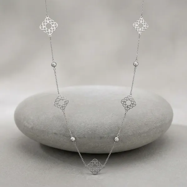 Silver_Sterling_Celtic_Knot_Station_Chain_For_Women