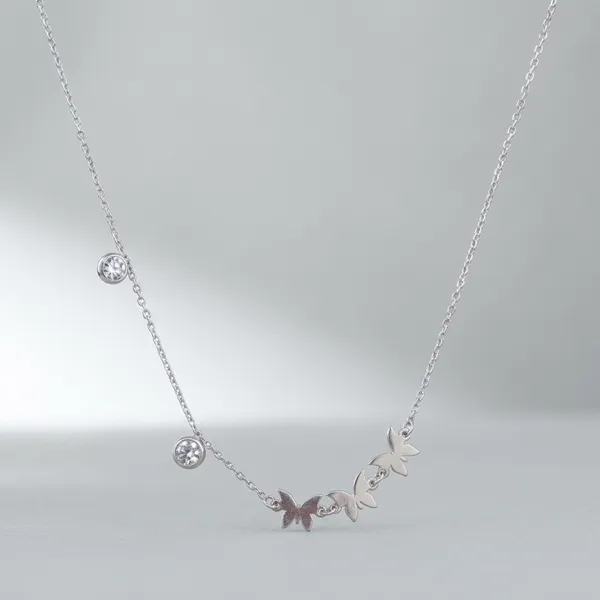 Silver_Sterling_Butterfly_Charm_Necklace_For_Women