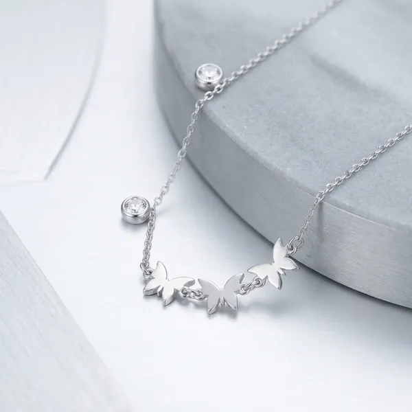 Silver_Sterling_Butterfly_Charm_Necklace_For_Women